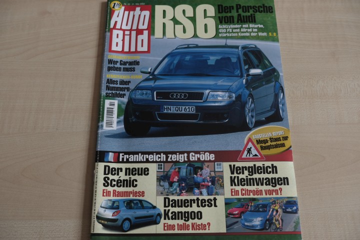 Deckblatt Auto Bild (22/2002)